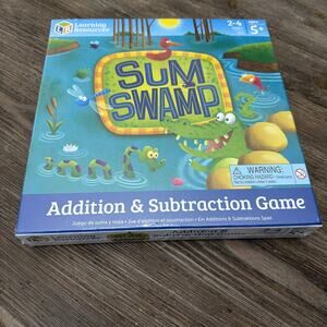 New Sum Swamp Addition Subtraction Game Learning Resources Math Board Age 5+ NIB